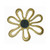 Hollow Flower Gold & Black
