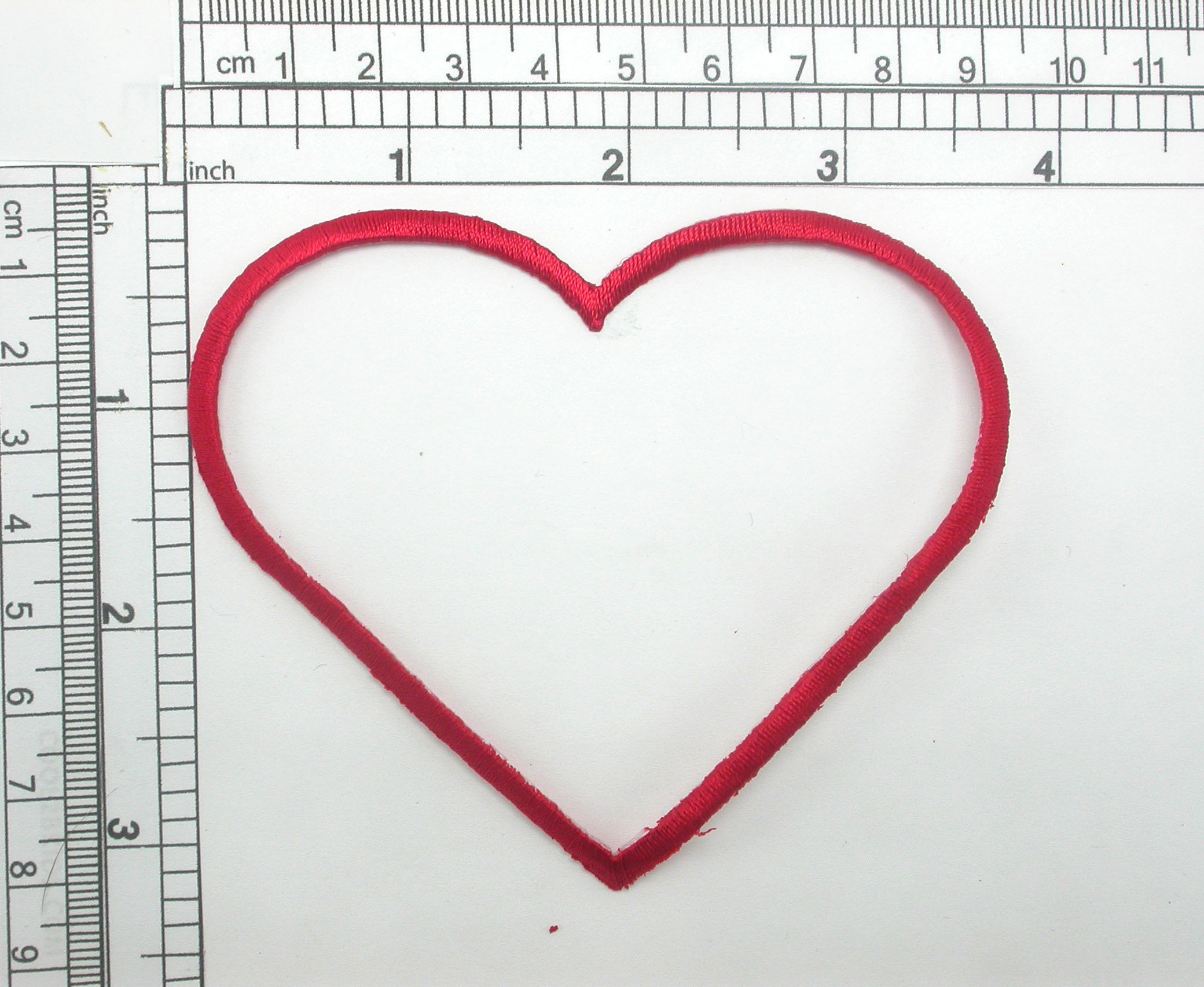 Patch - Music Note Heart Red Sheet Love 2.88 x 2.63 Iron On #110094 New  Cool