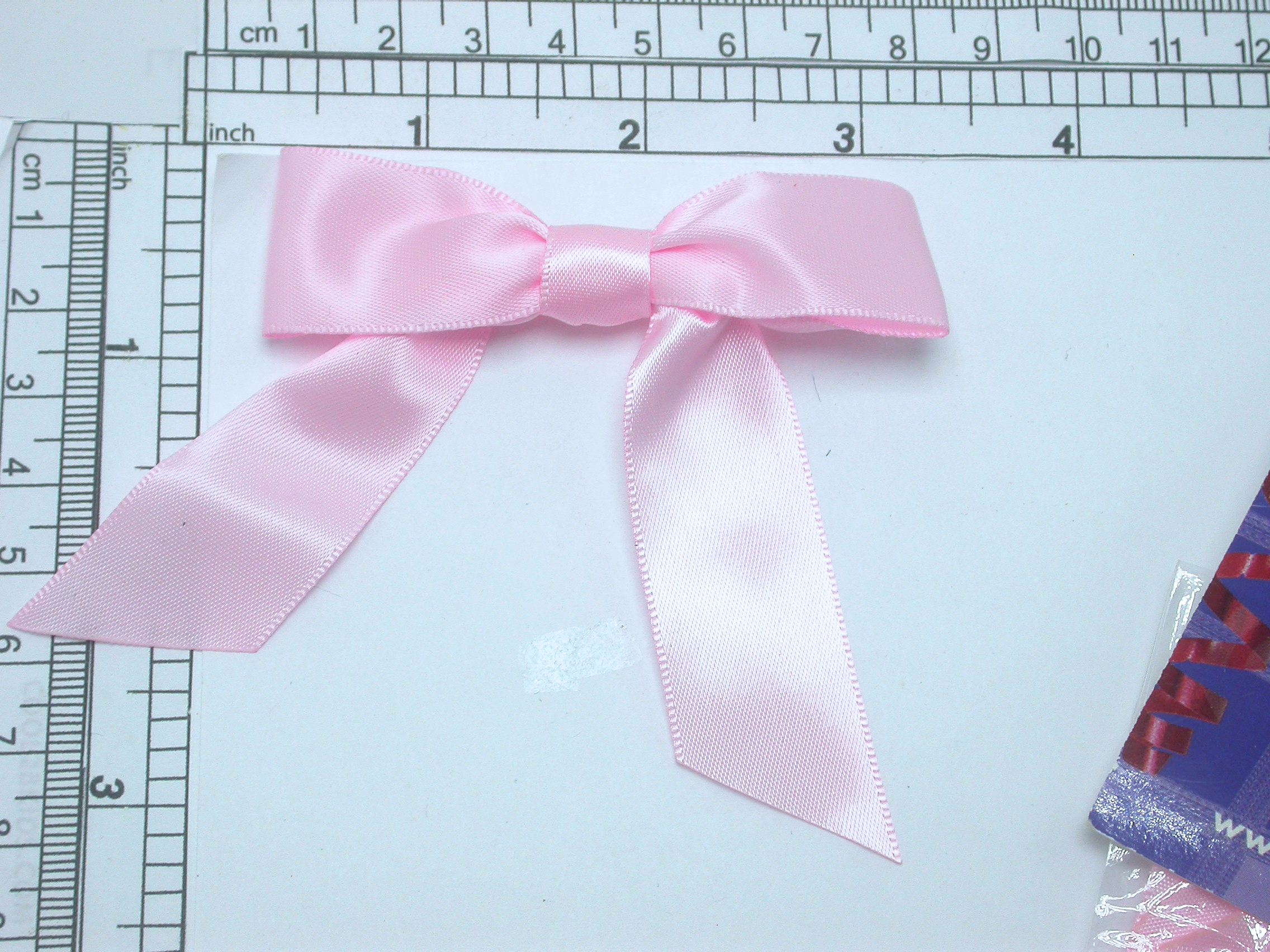 Ribbon Bow 4 1/2 x 3 Pearl Pink - 6 Pack (114mm x 76mm) - Patchwork Panda  Trims