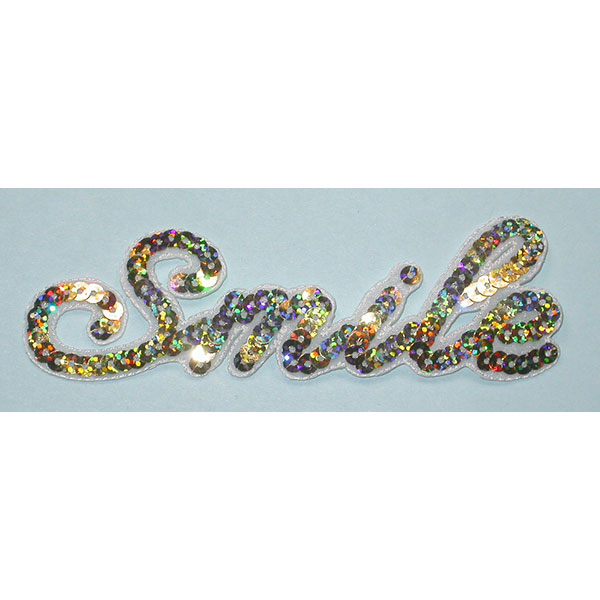 WORD Sequin patches DIY Craft