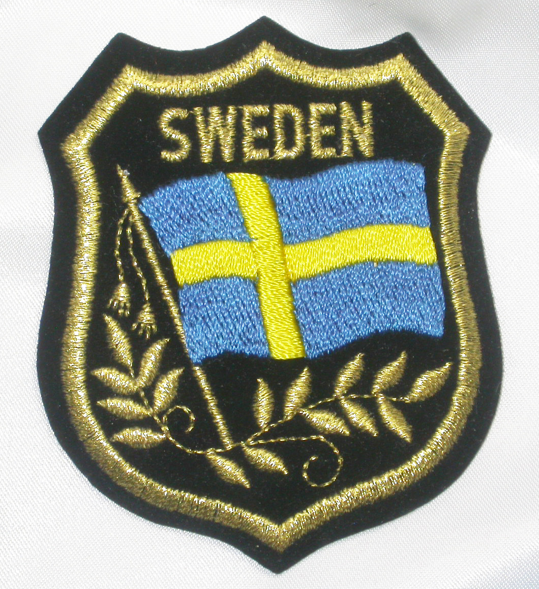 SWEDEN Flag Crest - Patchwork Panda Trims