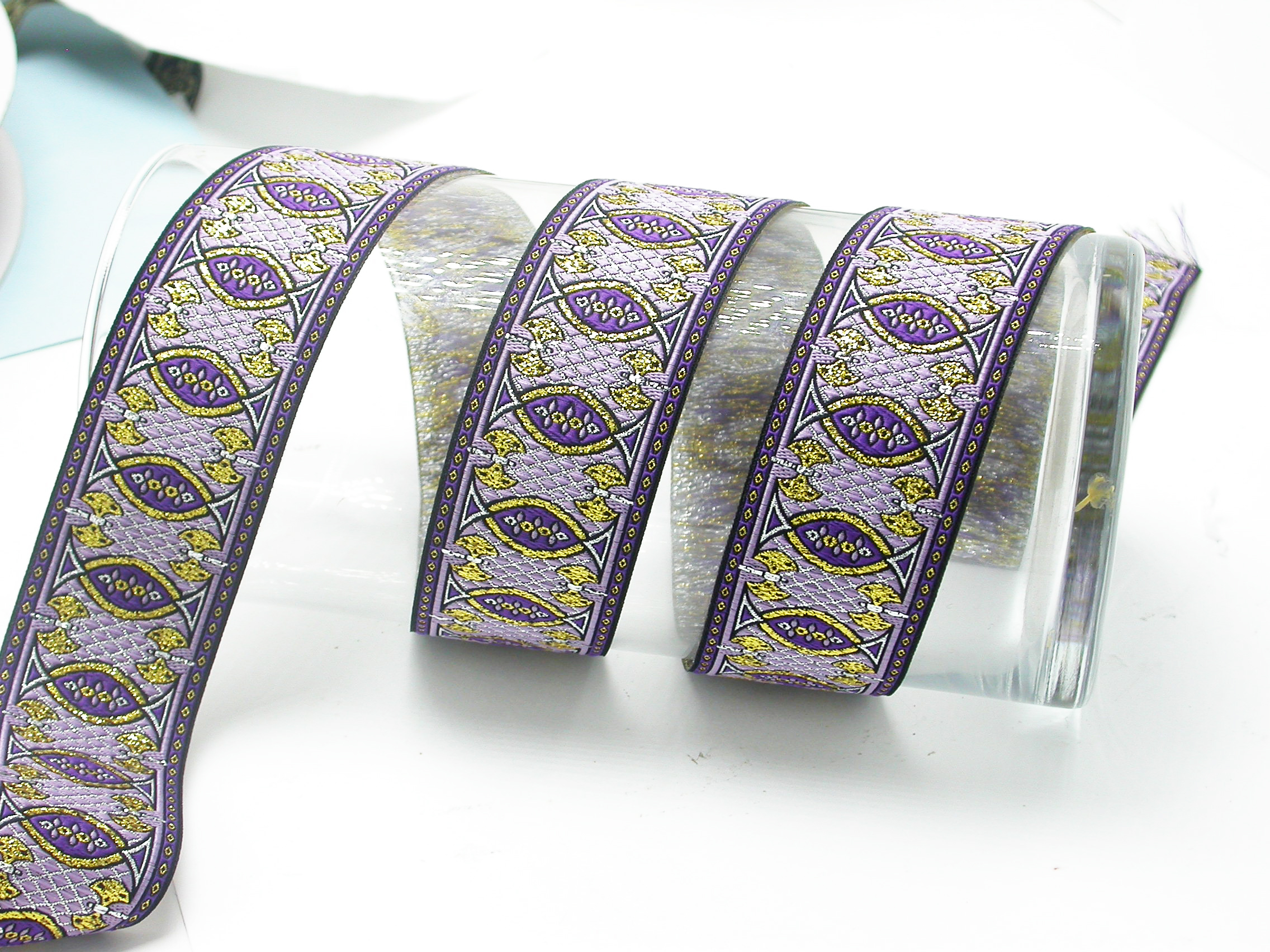 1-1/2 inch (38mm) ribbed Linen ribbons