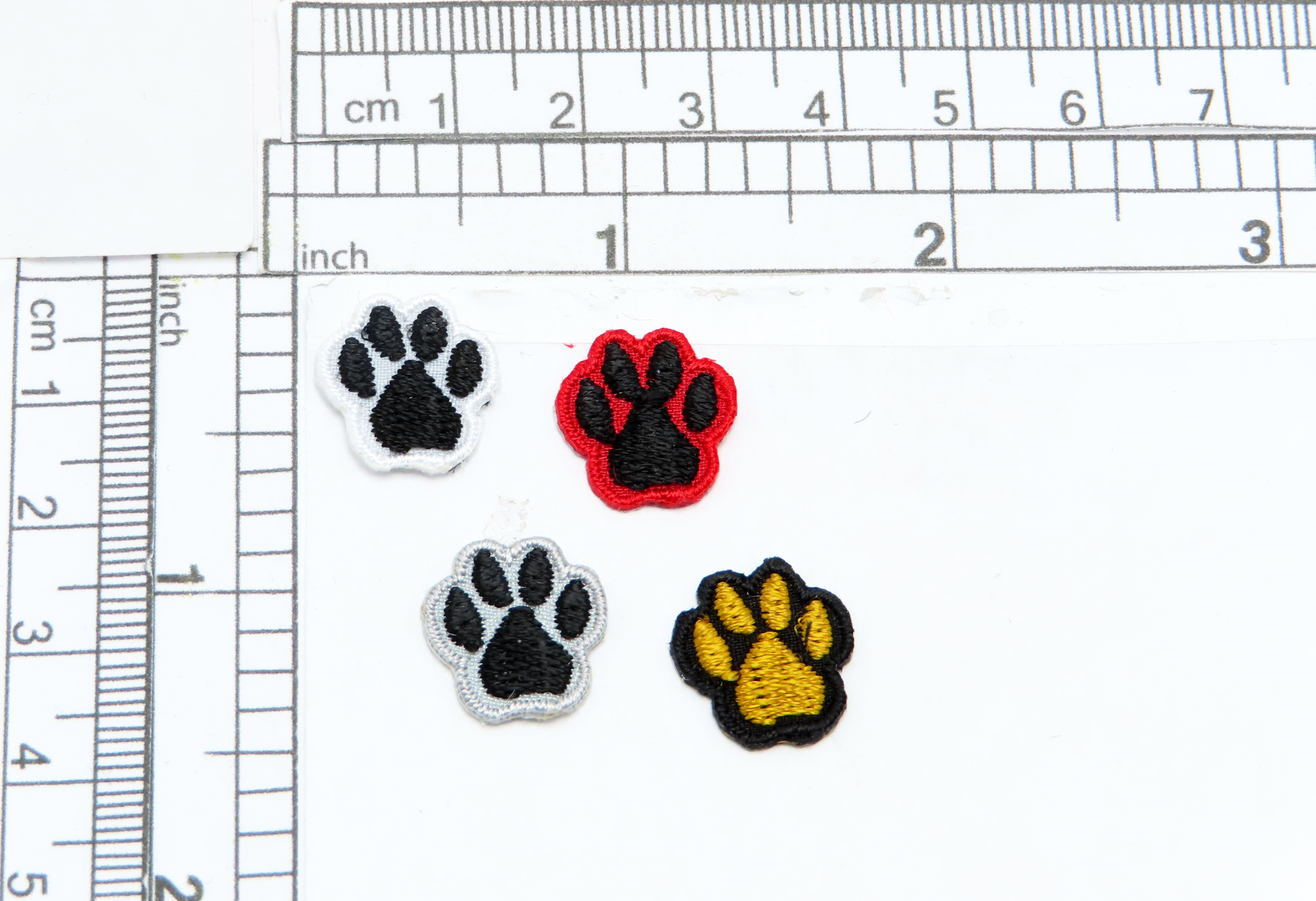 red paw print border