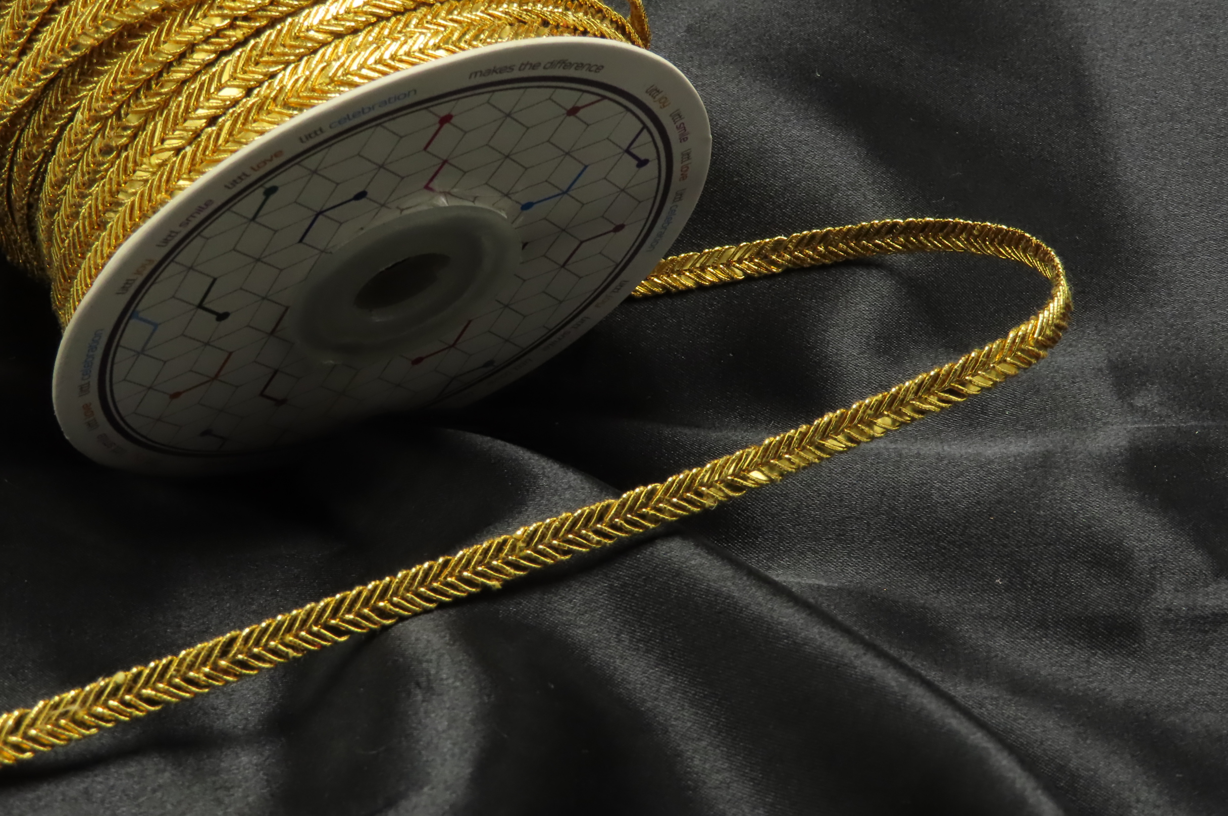 Metallic Gold Braided Cord - 1 Yard