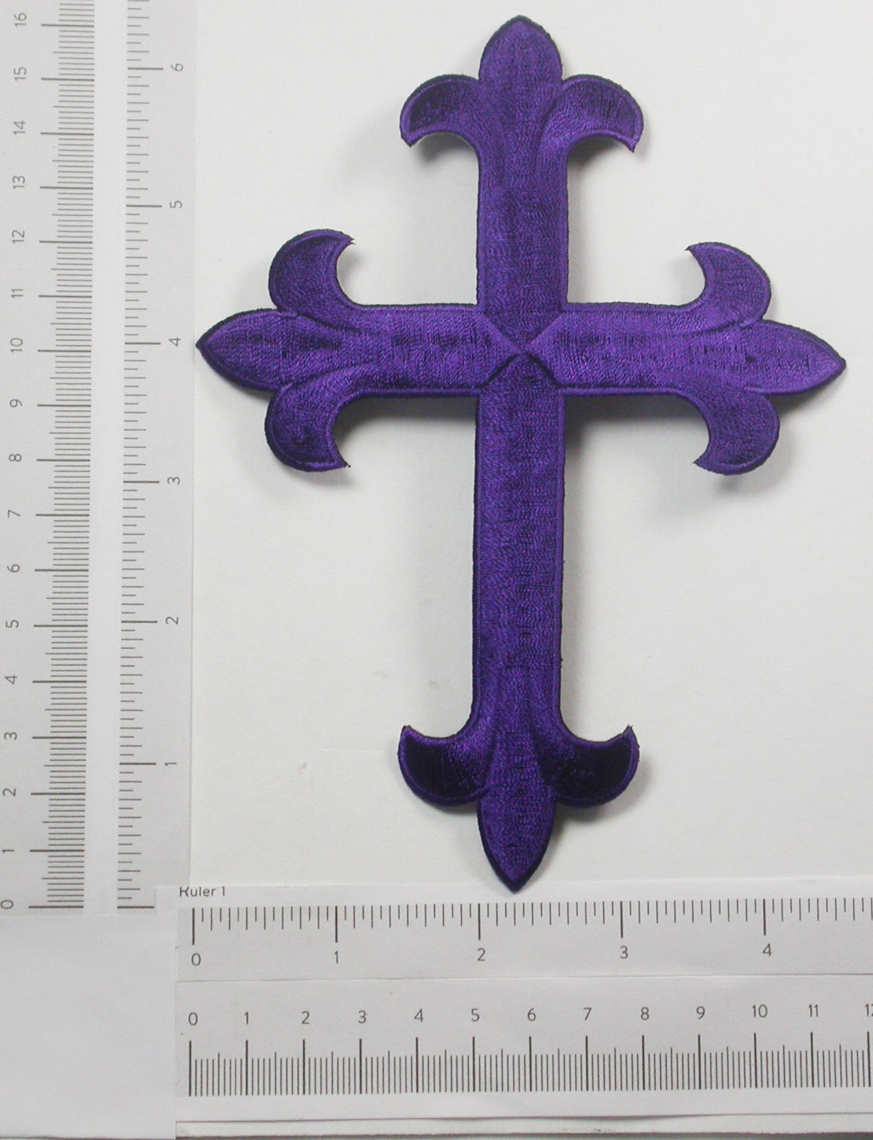 11PC/10.3*7CM Iron On Cross Patches Embroidered Applique Badge