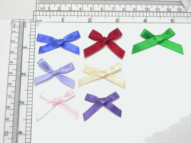 Mini Ribbon Bow Standard 1 1/2 x 7/8 25 Pack (38mm x 22mm)