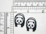 2 x Mini Panda Patch Iron On Embroidered Applique

Fully Embroidered

Measures 11/16" x 15/16"  (17mm x 24mm)