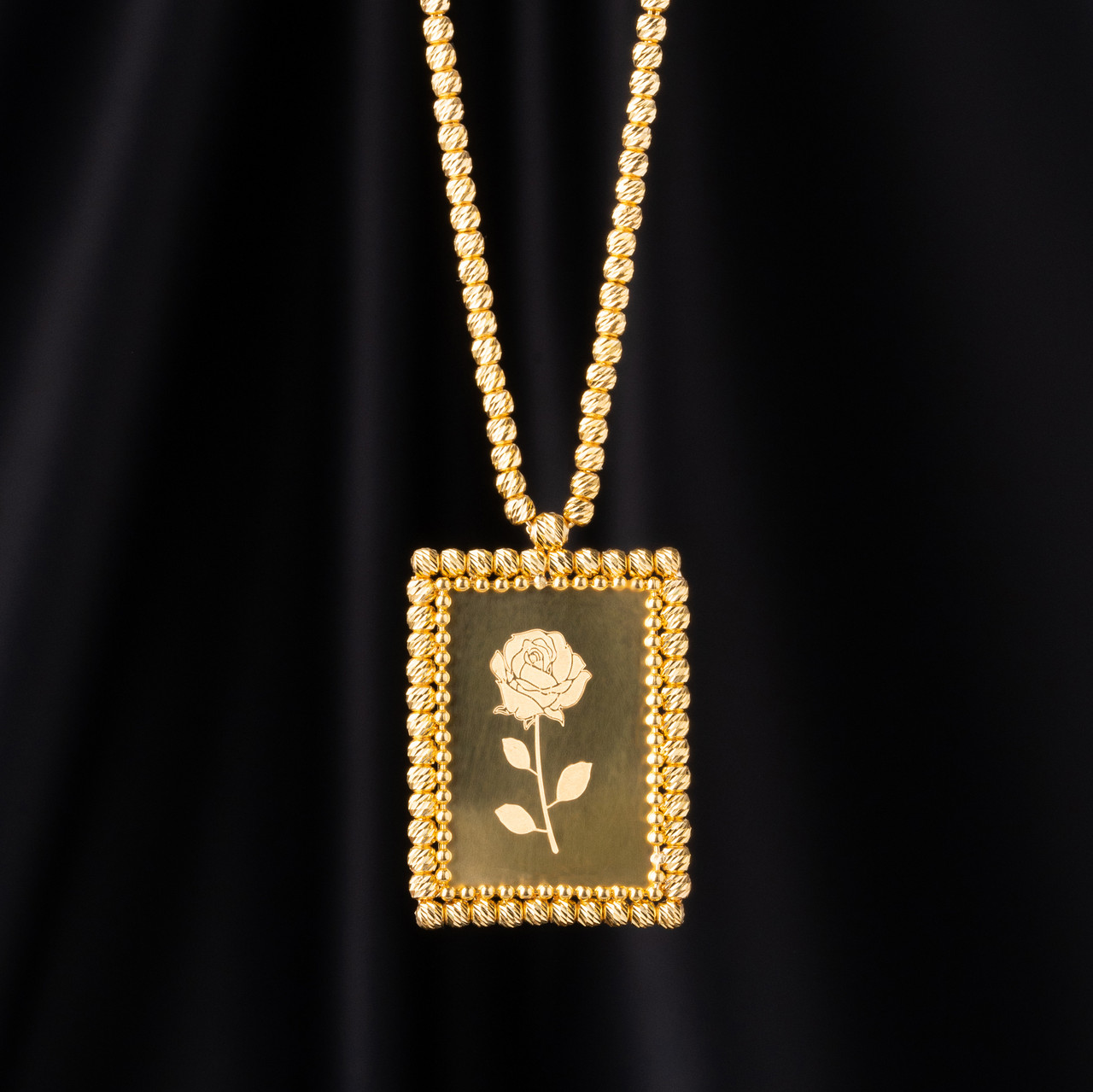 YELLOW GOLD NECKLACE, 21K, Weight:20.6g, YGNECKLACE047 - Baladna Jewelry