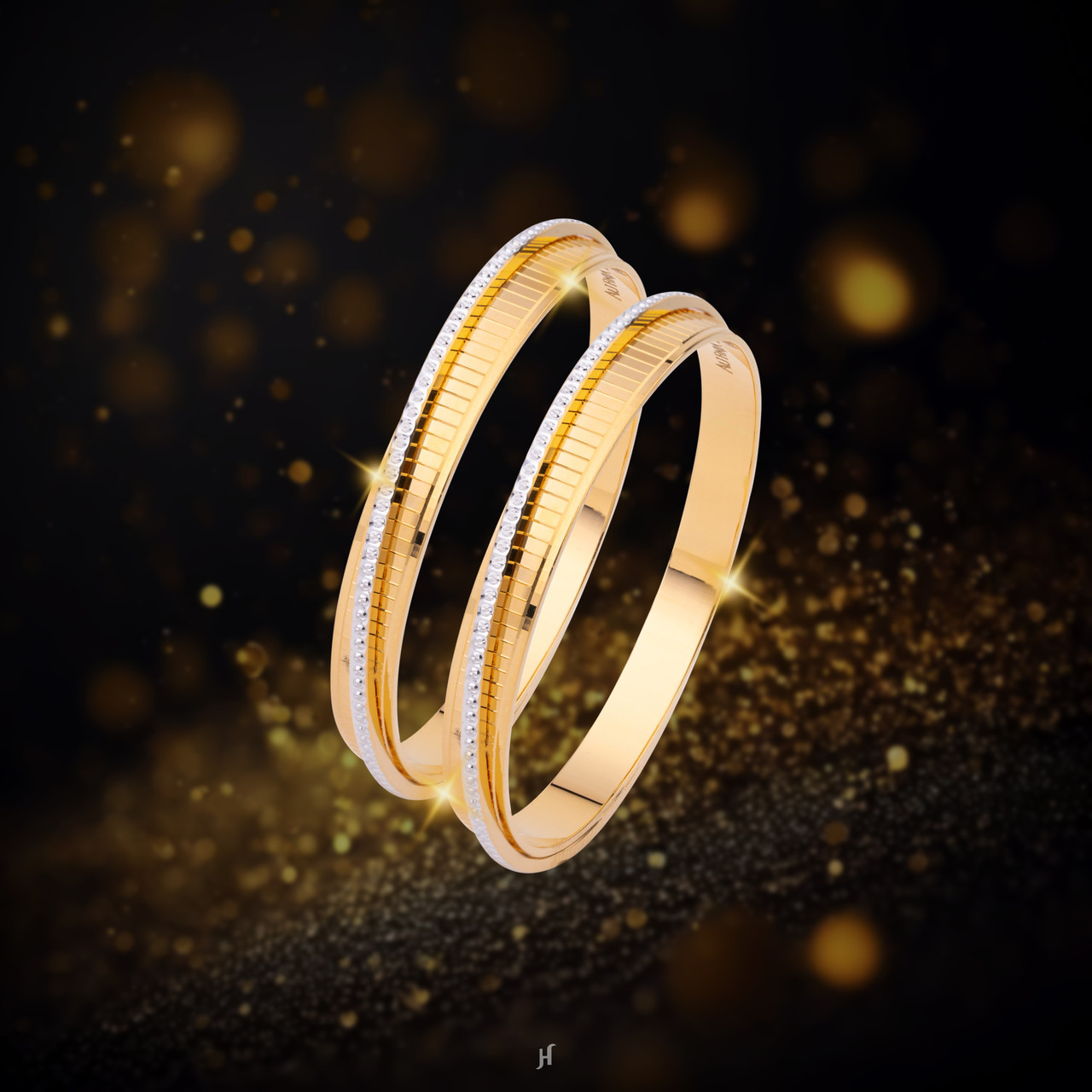 Highlighting your style for a center-stage appearance. | Gold bangles  design, Bangles jewelry designs, Wrist fashion