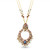 Close up of 21K Yellow Gold Bahraini Pearl Gemstone necklace