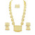 21K Yellow Gold Bahrain Pearl Matinee To Opera Necklace Set