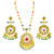 21K Yellow Gold Bahraini Coins Mandala Matinee Necklace Set