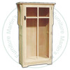Maple Mission 1 Glass Door Bookcase