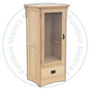Maple Mission 1 Door 1 Drawer Stereo Unit