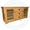 Maple Mission 2 Door 3 Drawer HDTV Entertainment Cabinet