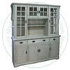 Maple Mission 4 Door Hutch And Buffet 66''W x 79''H x 19''D