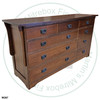 Maple Mission 9 Drawers Dresser