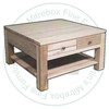Maple New Port 1 Shelf 4 Drawer Coffee Table
