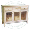 Maple Monterey Sideboard 59''W x 42''H x 19''D With 3 Drawers And 3 Sliding Glass Doors