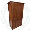 Pine Mission 2 Drawer 2 Door Armoire