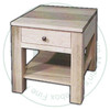 Pine New Port 1 Shelf 1 Drawer End Table