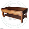 Pine New Port 1 Shelf 2 Drawer Coffee Table