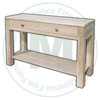 Pine New Port 1 Shelf 2 Drawer Sofa Table