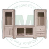 Pine New Port 3 Piece HDTV Entertainment Cabinet