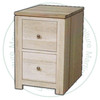 Pine New Port 2 Drawer Filing Cabinet
