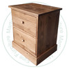 Pine Cottage Night Stand 20''W x 28''H x 19''D With 2 Drawers