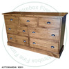 Pine Cottage 7 Drawer Dresser