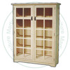 Oak Mission 2 Door Bookcase