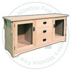 Oak Mission 2 Door 3 Drawer HDTV Entertainment Cabinet