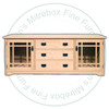 Oak Mission 2 Door 3 Drawer HDTV Entertainment Cabinet