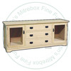 Oak Mission 2 Door 3 Drawer HDTV Entertainment Cabinet