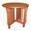Oak Mission Round Parlor Table