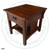 Oak Mission 1 Drawer Shelf End Table