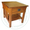 Oak Mission 1 Drawer Shelf End Table