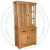 Oak Mission Hutch And Buffet 39''W x 79''H x 19''D