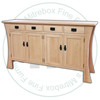Oak Mission 4 Door 4 Drawer Sideboard