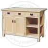 Oak Mission 2 Door 3 Drawer Breakfast Island