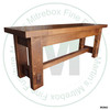 Maple Homestead Bench 14''D x 72''W x 18''H With Four Legs
