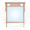 Oak Mission SpIndle Mirror