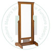 Oak Mission Cheval Mirror