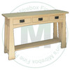 Oak Mission Horizon Sofa Table 48''W x 30''H x 16''D