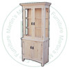 Oak Shaker Hutch And Buffet With Crown 36''W x 81''H x 19''D