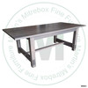 Pine Homestead Solid Top Harvest Table 42''D x 60''W x 30''H