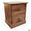 Oak Cottage Night Stand 20''W x 28''H x 19''D With 2 Drawers