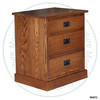 Oak Cottage Night Stand 20''W x 28''H x 19''D With 3 Drawers