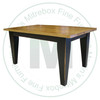 Oak Dakota Solid Top Harvest Table 60''D x 60''W x 30''H With Tapered 5 1/2''Legs